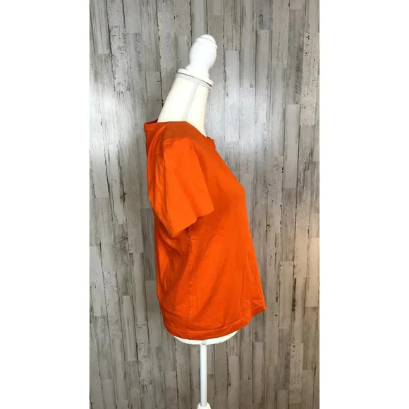 L.A.T Women's Medium Clemson Tigers Orange Short‎ Sleeve Crew Neck T-Shirt - Picture 4 of 6